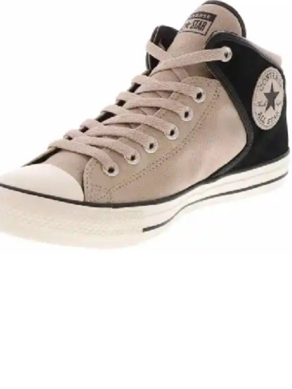 BNWT CTAS Converse high street mid sand beige / jet black (12M/14W) KICKS